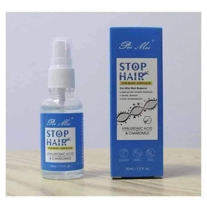 Pei Mei Stop Hair Growth Inhibitor Hyaluronic Acid And Chamomile Pubic Body Hair Removal Treatment Spray