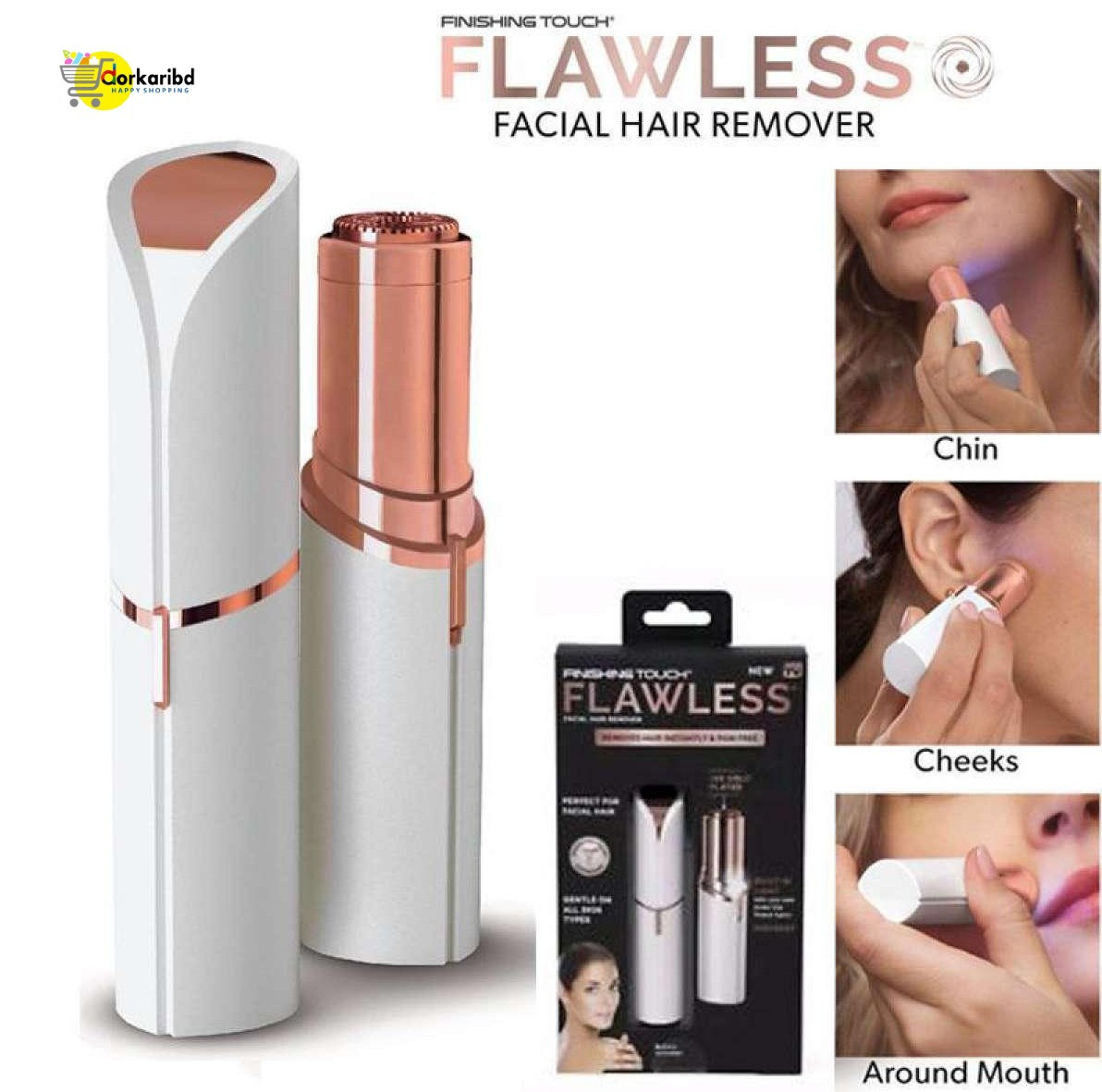 Flawless Electric Facial Hair Removal Battery Operated
