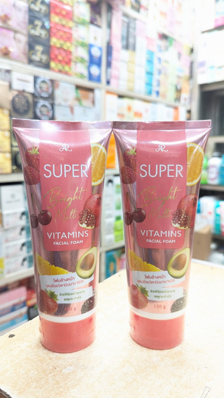 Facial Foam Made in Thailand (arff) AR Super Bright Multi Vitamins 150g