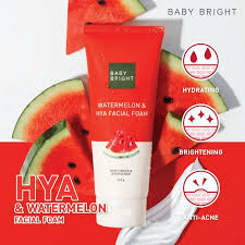 Baby Bright Watermelon & Hya Facial Foam - 120gm