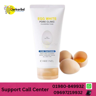 Care:Nel Egg White Pore Clinic Cleansing Foam -155ml
