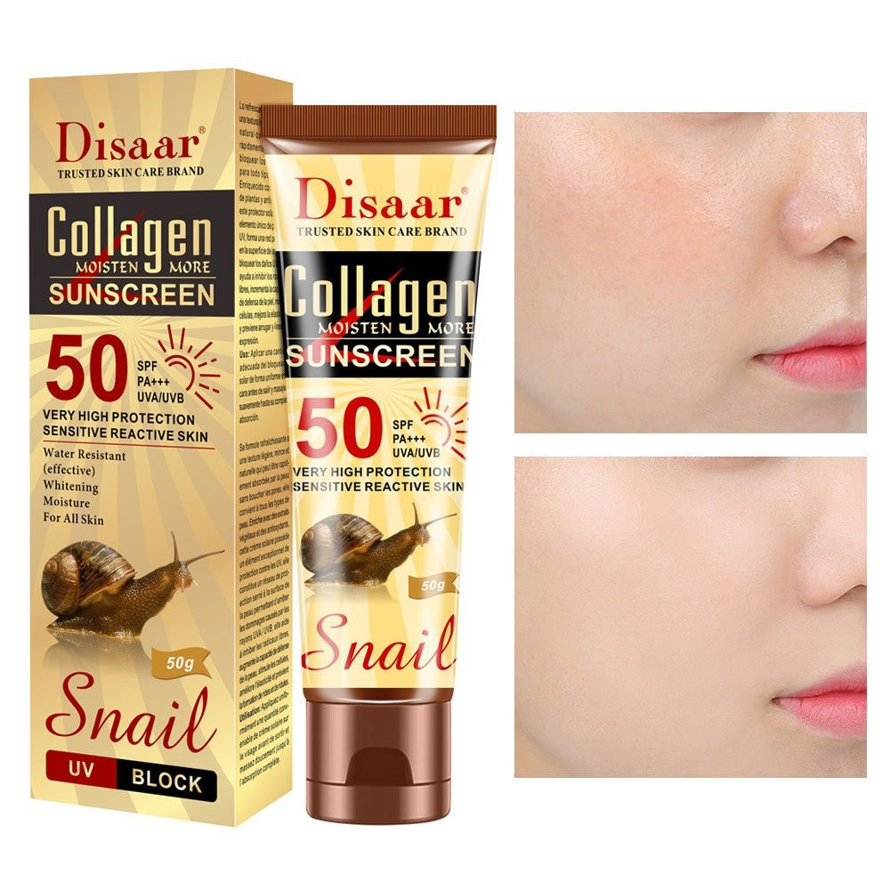DISAAR SNAIL COLLAGEN SUN PROTECTOR SUNSCREEN-50g
