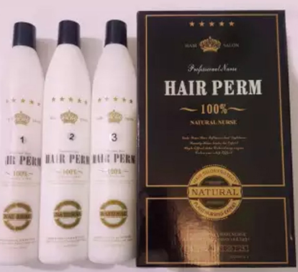 Hair Perm 100% Straightening Straight Rebounding Cream more powerful than Re-bonding Cream There are 3 bottles of 1000ml each, numbered 1/2/3. -3 pcs