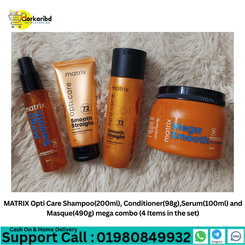 MATRIX Opti Care Shampoo(200ml), Conditioner(98g),Serum(100ml) and Masque(490g) mega combo  (4 Items in the set)