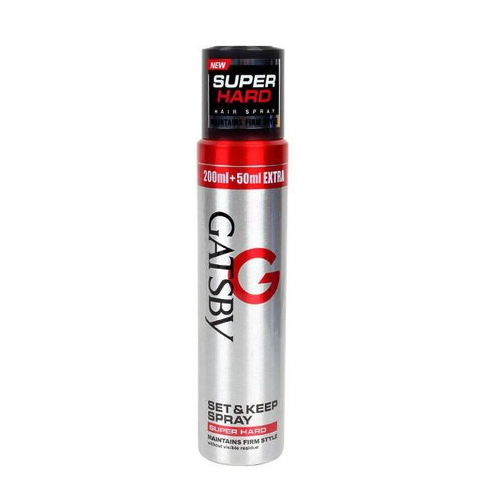 Gatsby Set and Keep Spray Super Hard Hair Spray - 250ml