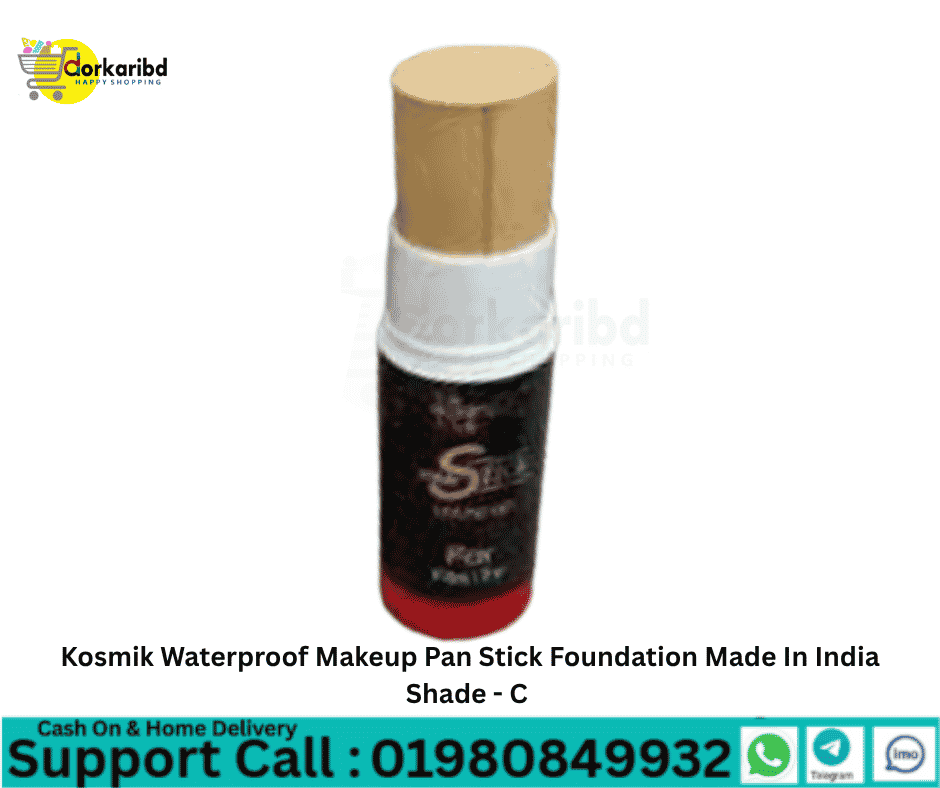 Kosmik Waterproof Makeup Pan Stick Foundation Made In India Shade -C
