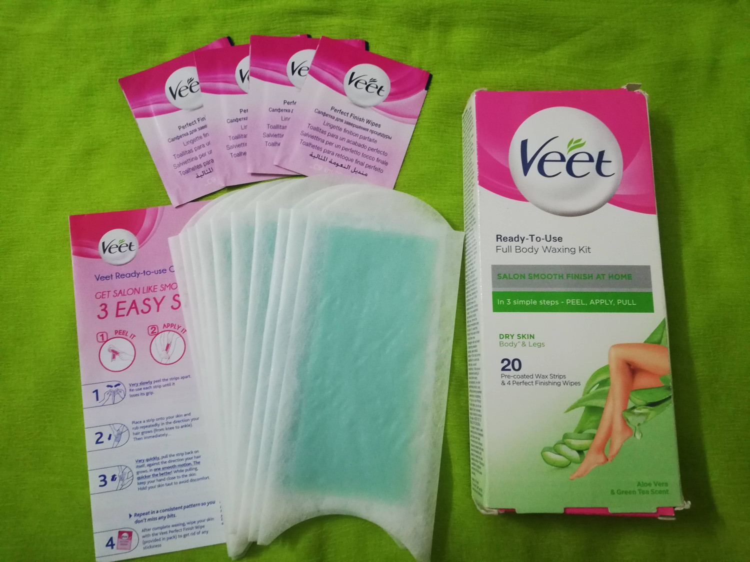 Veet Full Body Waxing Kit Dry Skin 20 strips