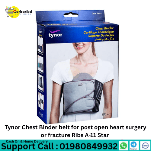 Tynor Chest Binder belt for post open heart surgery or fracture Ribs A-11 - 1 Pcs