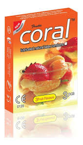 Coral Condom 3-Fruit Flavours - 10*3'=30pcs 1 box