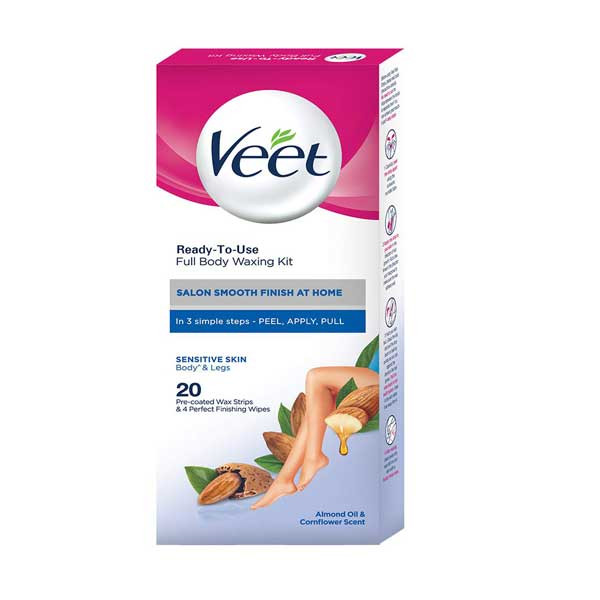 Veet Full Body Waxing Kit Sensitive Skin 20 strips
